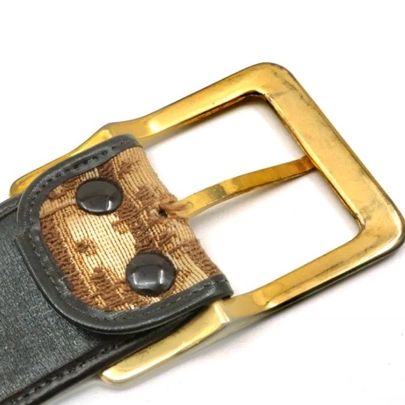 Christian Dior Wide Trotter belt canvas / leather - Picture 4 of 10